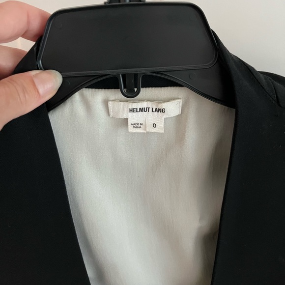 Helmut Lang wool single button black cocktail blazer - Picture 2 of 3